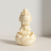 Hand-Carved Baby Guanyin on Lotus (Ivory Edition)