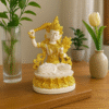 Hand-Carved Manjushri Bodhisattva — Flaming Sword