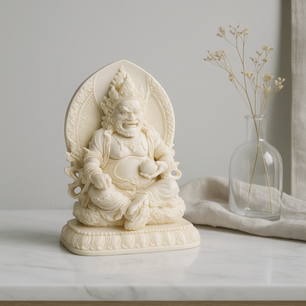684b38a1-efd2-49cf-ad77-8418ee418b00 Hand-Carved Dzambhala – Tibetan Wealth Deity (Ivory Edition)