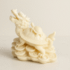 Hand-Carved Dragon Turtle on Ancient Coins (Ivory Edition)