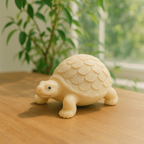 Fortune Turtle Figurine (Ivory Tone)