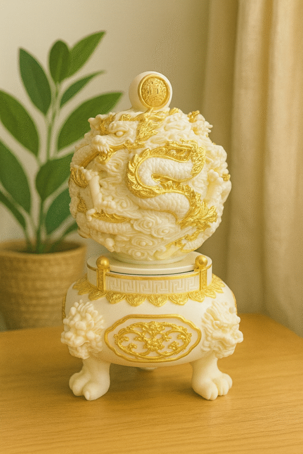 Hand-Carved Dragon Fortune Orb