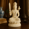 aebe55fe-da96-489b-9b1e-59c5c075bd45 Hand-Carved Manjushri Bodhisattva – Ivory Edition (Sword & Lotus)