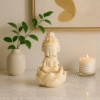 Hand-Carved Baby Guanyin on Lotus (Ivory Edition)