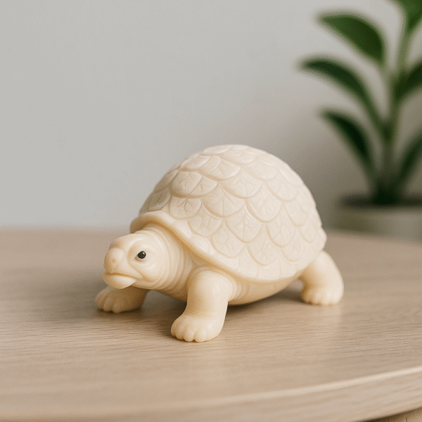 Fortune Turtle Figurine (Ivory Tone)