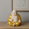 Hand-Carved Laughing Buddha with Prayer Beads