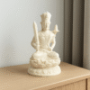 f193ad6f-ad1c-4f82-9ea7-2b047c609abd Hand-Carved Manjushri Bodhisattva – Ivory Edition (Sword & Lotus)