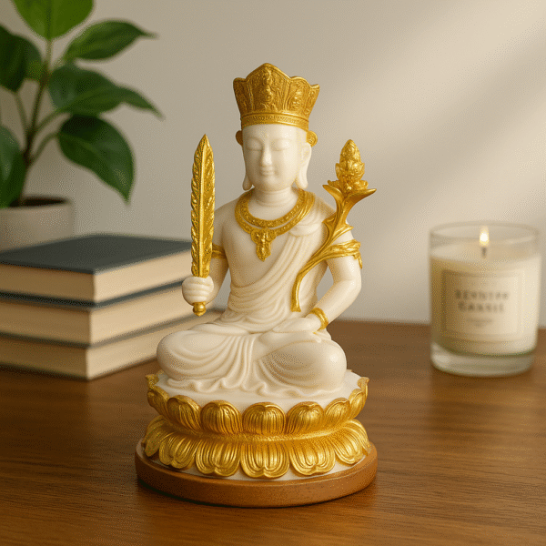 Hand-Carved Manjushri Bodhisattva (Sword of Wisdom)